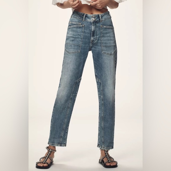 Pilcro Denim - Anthropologie The Wanderer Mid-Rise Relaxed Jeans by Pilcro